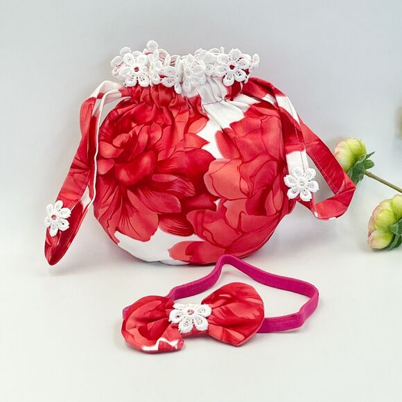 Girls Accessories Floral Purse Bag & Headband Set - Picture 2 of 16